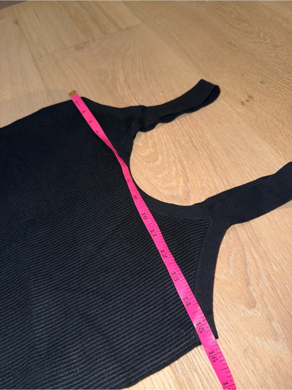 Abercrombie & Fitch Black Ribbed knit Scoop Tank - Picture 3 of 5